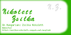 nikolett zsilka business card